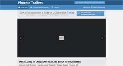 Desktop Screenshot of phoenixtrailersales.net