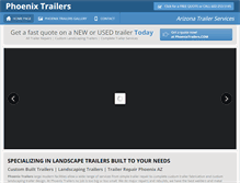 Tablet Screenshot of phoenixtrailersales.net